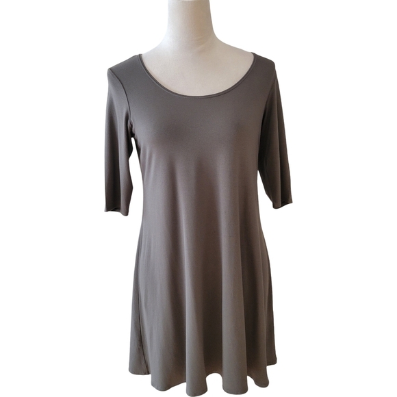 Eileen Fisher Army Green Mini Dress Size Small - Picture 1 of 4